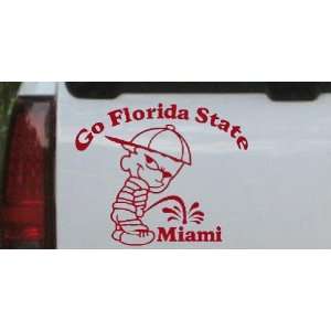  Go Florida State Pee On Miami Car Window Wall Laptop Decal 