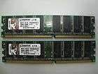 2gb kingston kvr333x64c25k2 1g 2x 1gb 184 pin dimm  