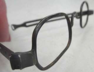 1840s antique COIN SILVER marked EYEGLASSES  