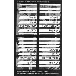 Love Is a Four Letter Word Movie Poster (11 x 17 Inches   28cm x 44cm 
