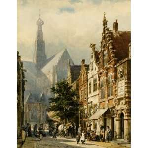 Hand Made Oil Reproduction   Cornelis Springer   24 x 32 inches   Many 