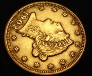 1902 $2 1/2 Liberty Head Gold Coin Quarter Eagle BU MS  