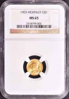 1903 GOLD G$1 NGC MS 65  