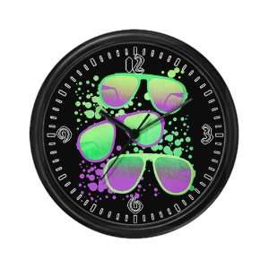  Wall Clock 80s Sunglasses (Fashion Music Songs Clothes 