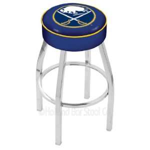 25 Buffalo Sabres Counter Stool   Swivel With Chrome Ring  