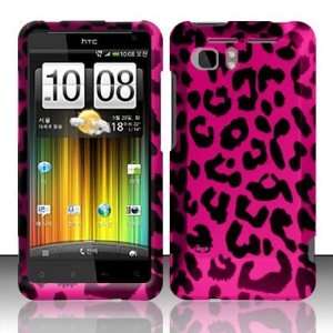   Rubberized Design Cover   Pink Leopard Cell Phones & Accessories