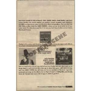  Alice Cooper Captain Beefheart Newspaper LP Promo Ad