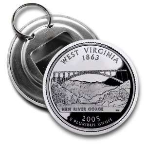  Clam West Virginia State Quarter Mint Image 2.25 Inch Button Style 