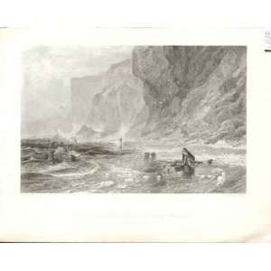  Storm With Mordaunt Rescueing Cleveland Antique Print B 