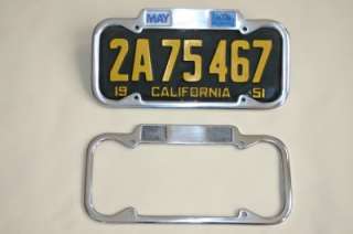 1940 1955 YOM CALIFORNIA Month Year License Plate Frame  