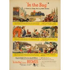  1949 Ad Bemis Brothers Bags Packaging Products Cartoon 