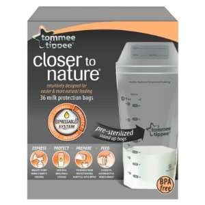    Tommee Tippee Closer To Nature Breast Milk Storage Bags Baby
