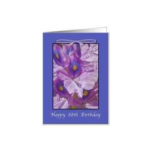  Birthday, 88th, Floral, Lily Card Toys & Games