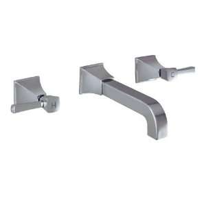   Double Handle Wall Mounted Bathroom Faucet with Me