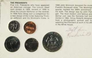 THE AMERICAN SERIES THE PRESIDENTS 5 COIN SET x1  