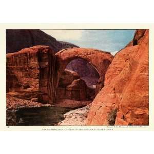  1925 Print Rainbow Bridge Arch Utah National Monument 