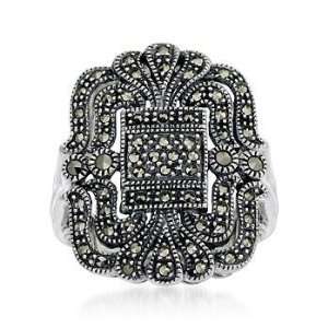  Sterling Silver Marcasite Ring Jewelry