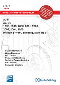 audi service manual dvd a6 sedan 1998 2004 avant 1999 2004 allroad 