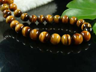10mm AAA Grade nature tiger eye stone beads strand 16  