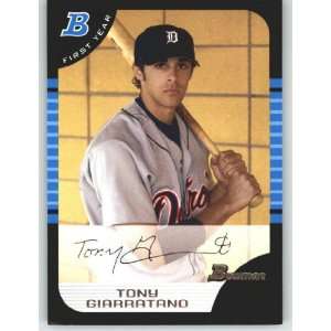  2005 Bowman #167 Tony Giarratano FY RC   Detroit Tigers 
