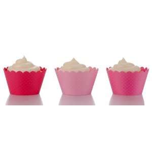  Emma Pink Trio Cupcake Wrappers