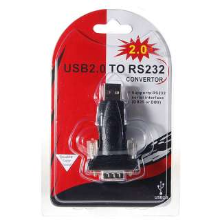 USB to Serial RS232 COM Port Adapter Cable RS 232 DB 9  