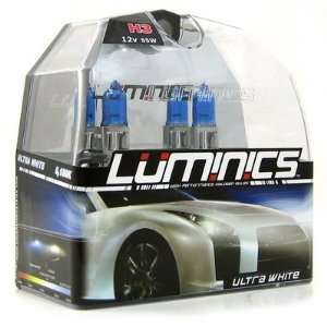Luminics Ultra White H4 / 9003 Car Headlight Bulb 5150K and Free LED 