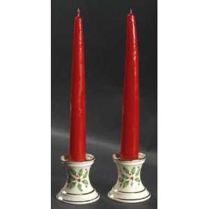  Lenox China Holiday (Dimension) 2 Candlestick (Set of 2 W 