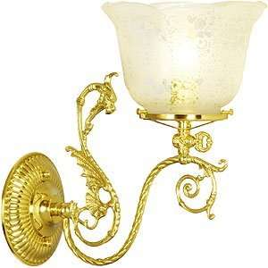 Antique Wall Light. St. George Single Sconce With 4 