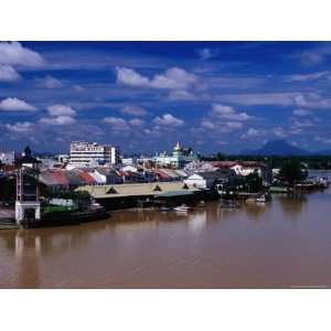 Kuching Cityscape on South Bank of Sungai Sarawak., Kuching, Sarawak 