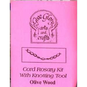   Give Glory Olive Wood Rosary Kit with Knotting Tool 