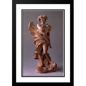 Bernini, Gian Lorenzo 18x24 Framed and Double Matted Angel with the 