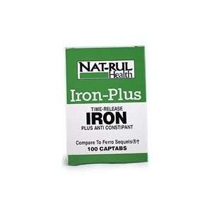  Nat Rul Iron Plus Anticonstipant Time Release Captabs 100 
