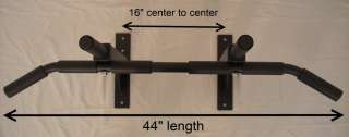 Wall Mounted Chin up Pull up Bar 16 Center Stud Mount with 8 Rubber 