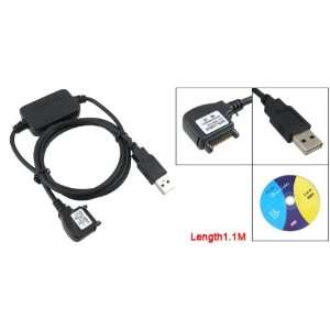  CD Disk w 1.1M Length Black USB Data Cable for Nokia 7210 Electronics