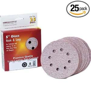   Hole 150 Grit Premium Plus C Weight Paper Hook and Loop Discs, 25 Pack