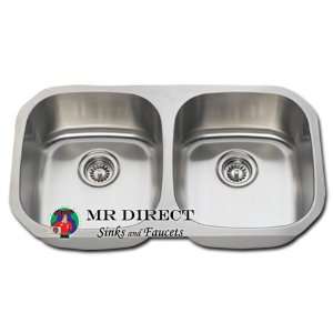  Undermount Equal Double Bowl Stainless Steel Kichen Sink 