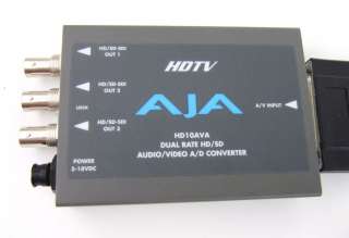 AJA HD10AVA HD Analog to SDI Mini Converter with Cables 10AVA  