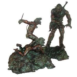  Frank Frazetta Man The Endangered Species Bronze Statue 