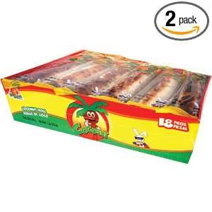 El Azteca Coconut Bar Blister Display, 18 Count Packages (Pack of 2)