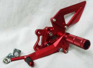 SUZUKI GSXR1000 05 06 k5 k6 2005 2006 REARSETS ADJUSTABLE RED  