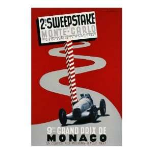   De Monte   Carlo / 9eme Grand Prix De Mon Giclee