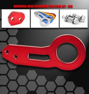 contact us universal anodized aluminum rear tow hook kit red