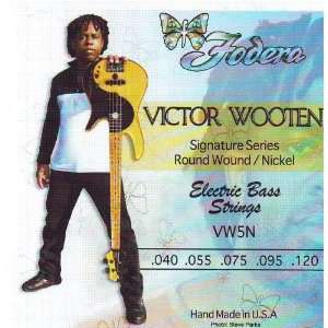 Fodera Electric Bass Victor Wooten Signature Five String Nickel, .040 