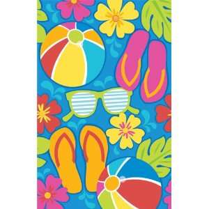  Lets Party By Amscan Summer Splash Luau Plastic Tablecover 
