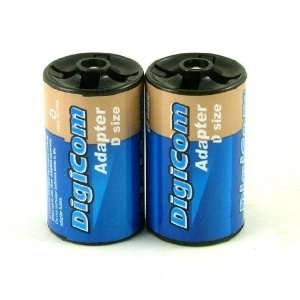  Battery Adapters   AA to D   2 pack Electronics