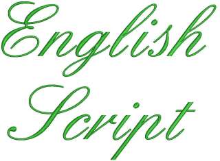 You are bidding on Quality Fonts. The English Script is ourlatest 