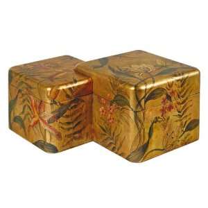  Two Adjoined Wood Boxes