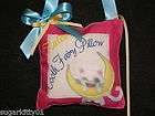 Personalized Kitty Cat & Moon Tooth Fairy Pillow w/Char