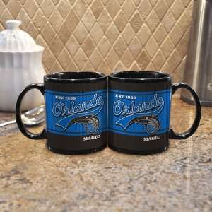  Orlando Magic Set of 2 Jersey 11 oz. Ceramic Mugs (Black 